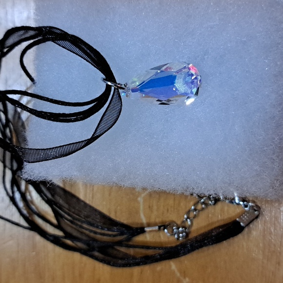 After Midnight Crystal Marquise Necklace - Picture 5 of 6